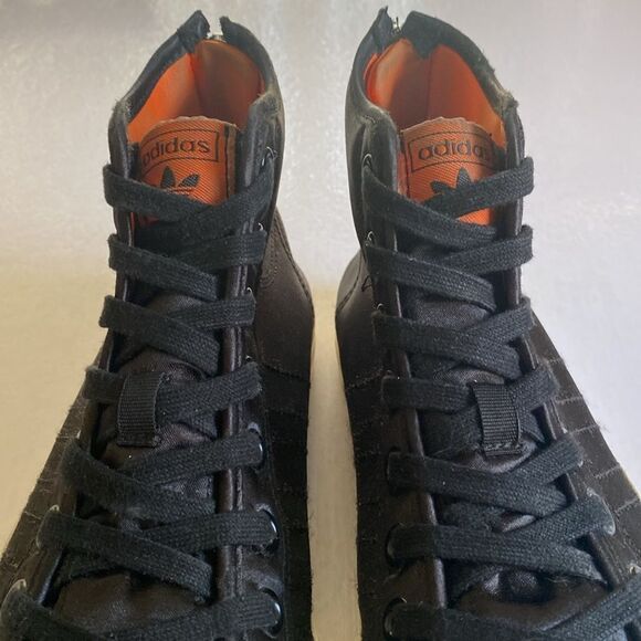 ADIDAS Nizza Men’s Black Hi Tops Size 7 - Picture 5 of 7